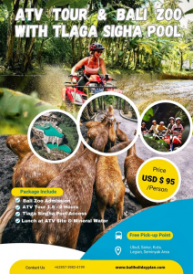 Bali ATV Ride and Bali Zoo Tour with Tlaga Singha Infinity Pool Packages