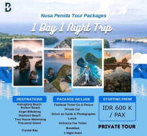 Paket 1 Hari 1 Malam Nusa Penida Bali Instagram Tour