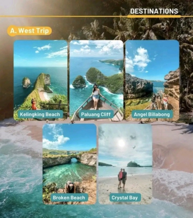 Paket Perjalanan 1 Hari 1 Malam Nusa Penida & Snorkeling