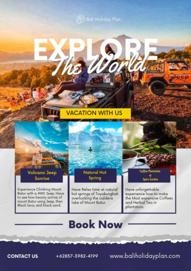 Mount Batur Sunrise Jeep Tour & Natural Hot Spring Kintamani Packages
