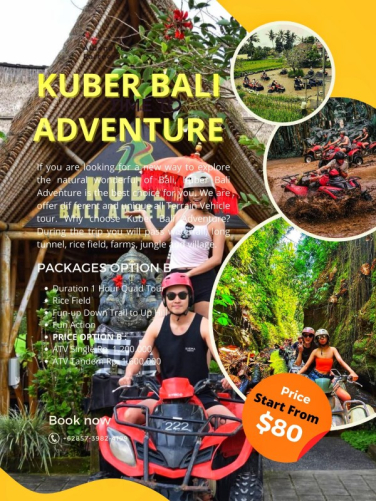 Kuber Bali Adventure ATV Best of Quad Bike Ride Through Cave Tunnel and Waterfall