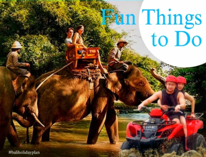 Elephant Riding at Bali zoo with ATV Quad Bike Tour Packages