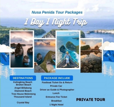 One Day One Night 1D1N Trip Nusa Penida West or East