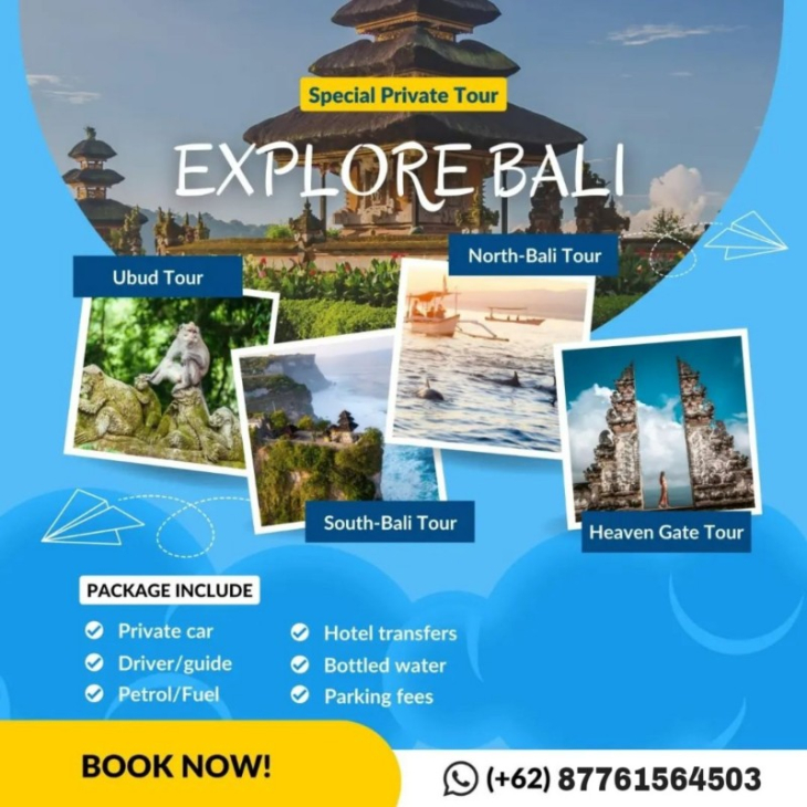 Bali: Full-Day Water Temples and UNESCO Rice Terraces Tour Private Transfer
