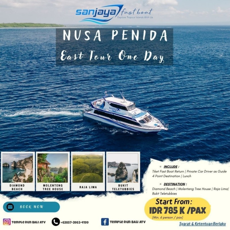 Speed Boat Transfer Ticket From Sanur to Nusa Penida