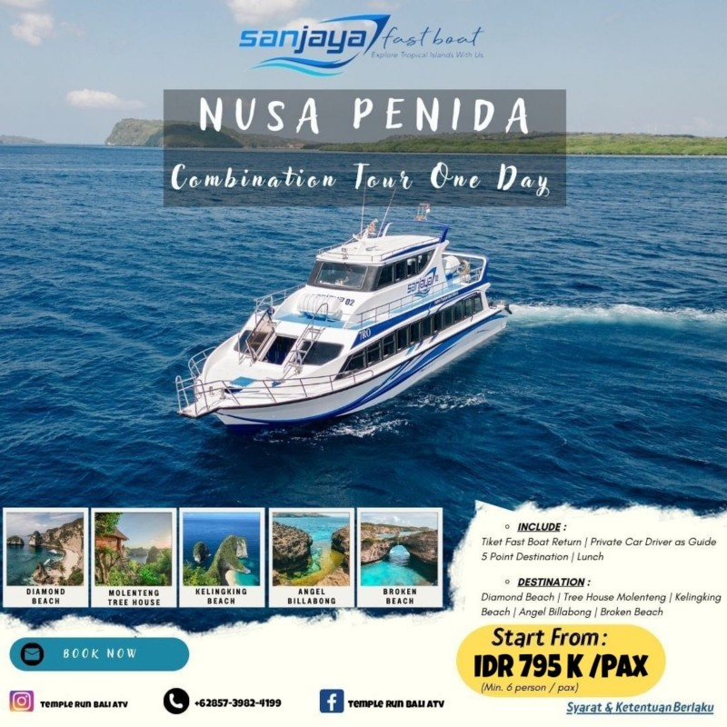 Speed Boat Transfer Ticket From Sanur to Nusa Penida